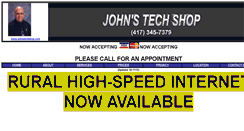 Desktop Screenshot of johnstechshop.com